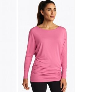 NWT BLACK TIP Dolman Top in Carnation Pink